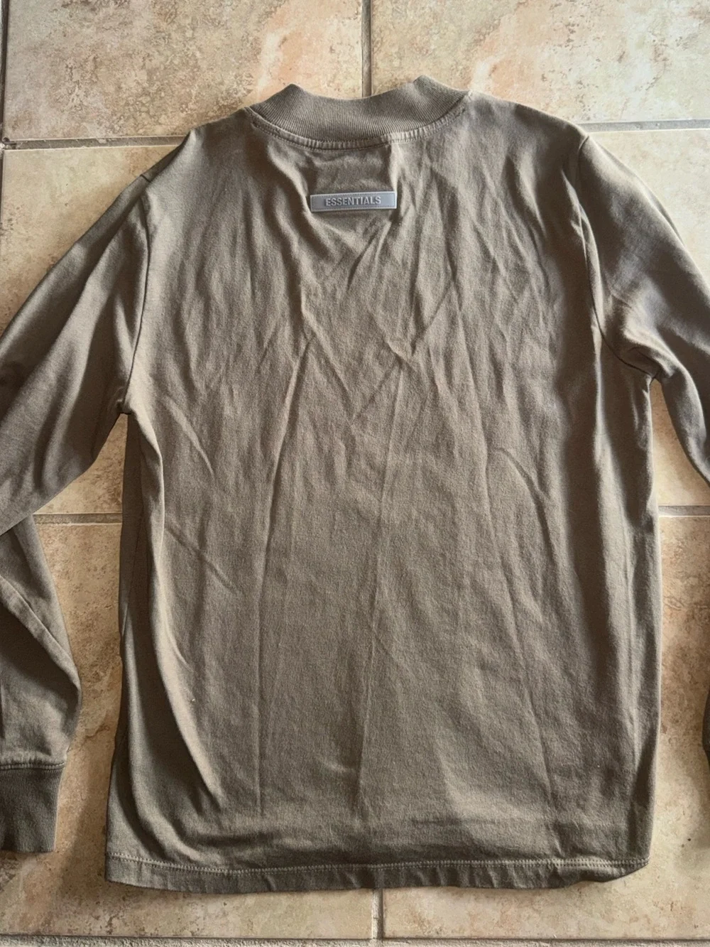 Fear of God Essentials Kids Long-Sleeve Tee 'Harvest' Size 8 Medium